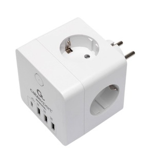 Сетевой фильтр Cablexpert CUBE-4-СU3-W