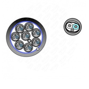 Кабель мультикор в нарезку Gabriel DM AWG24 F/F 4P FRNC-C