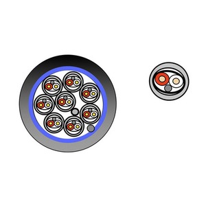 Кабель мультикор в нарезку Gabriel AM AWG26 F/F 12P FRNC