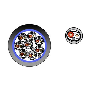 Кабель мультикор в нарезку Gabriel AM AWG26 F/F 4P FRNC