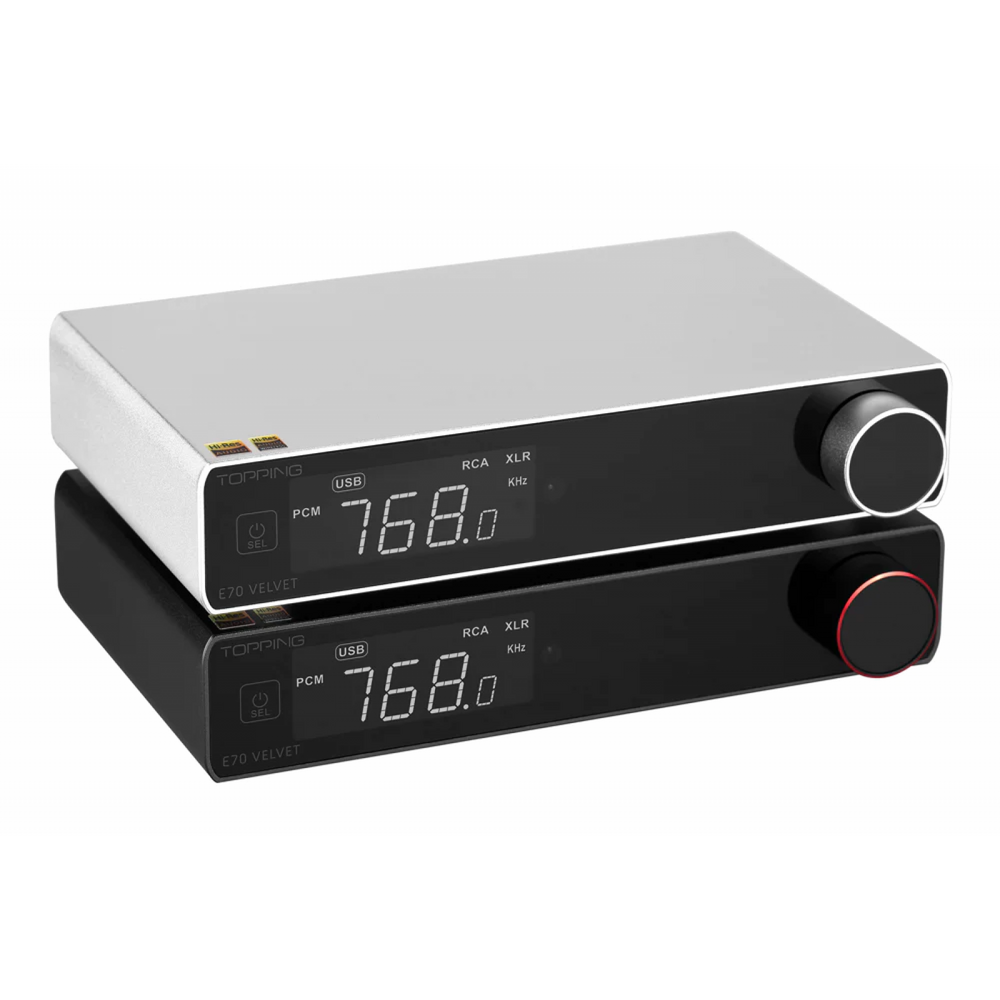 Цифро-аналоговый преобразователь Topping E70V Velvet silver