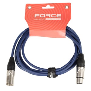 Кабель аудио XLR - XLR FORCE FMC-05/3 BL 3.0m