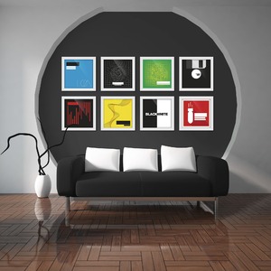 Комплект рамок для обложек винила Glorious Vinyl Frame Set White