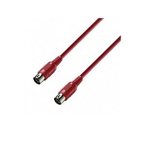 Кабель аудио MIDI - MIDI Adam Hall K3MIDI0075RED 0.75m