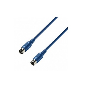 Кабель аудио MIDI - MIDI Adam Hall K3MIDI0075BLU  0.75m