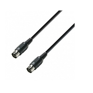 Кабель аудио MIDI - MIDI Adam Hall K3MIDI0075BLK  0.75m