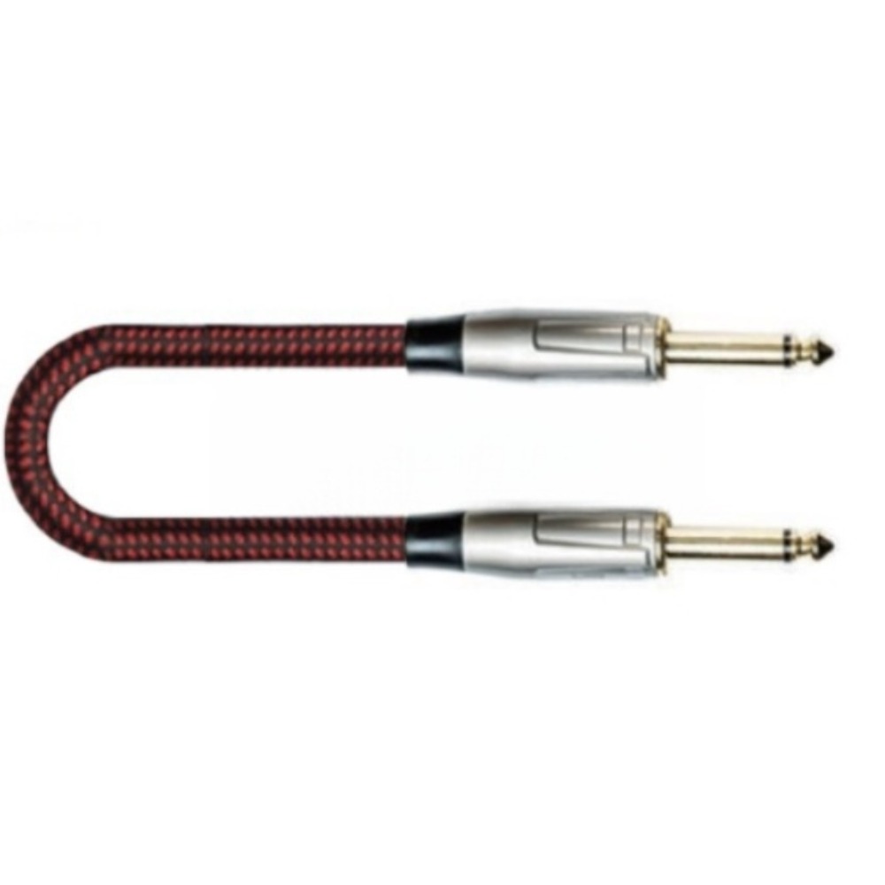 Кабель аудио Jack - Jack Leem FBS-5 BK/RD 5.0m