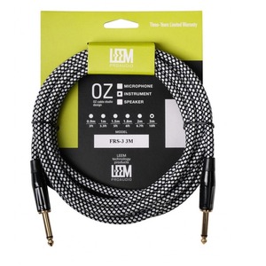 Кабель аудио Jack - Jack Leem FRS-3 WH/BK 3.0m