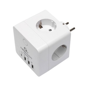 Сетевой фильтр Cablexpert CUBE-4-CU3-W