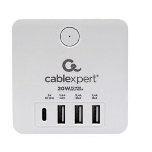 Сетевой фильтр Cablexpert CUBE-4-CU3-W
