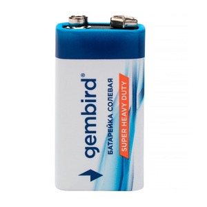 Батарейка Gembird GB-6F22-1F, тип Крона(6F22), 1шт, пленка