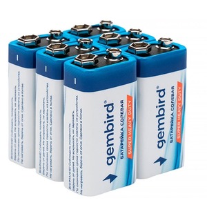Батарейка Gembird GB-6F22-6B, тип Крона(6F22), 6шт, коробка