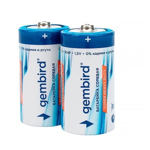 Батарейка Gembird GB-R14P-2F, тип С(R14P), 2шт, пленка