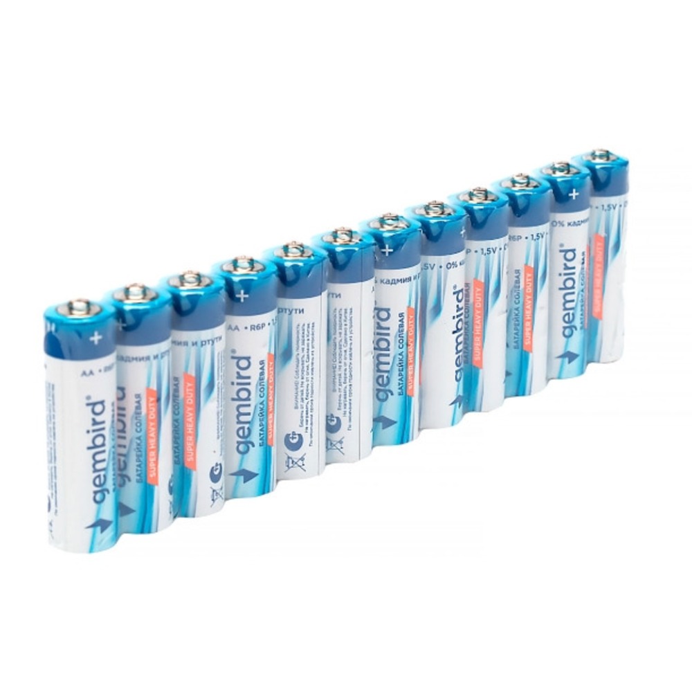 Батарейка Gembird GB-R6P-12F, тип AA, 12шт, пленка