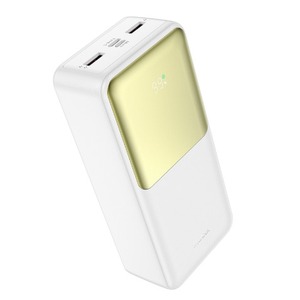 Портативный аккумулятор hoco 6942007634861 J136B, с дисплеем, белый