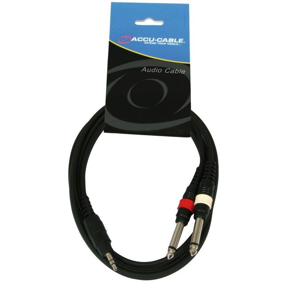 Кабель аудио Jack - Jack American DJ AC-J3S-2J6M/1,5 1.5m