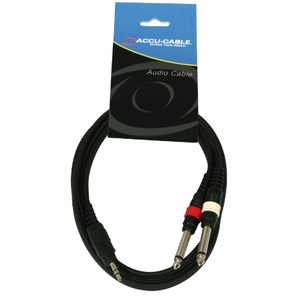 Кабель аудио Jack - Jack American DJ AC-J3S-2J6M/1,5 1.5m