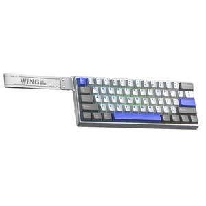 Клавиатура компьютерная AULA WIN60HE MAX White-Gray-Blue