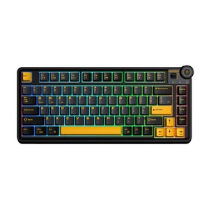 Клавиатура компьютерная AULA AU75 Black-Dark Blue-Orange