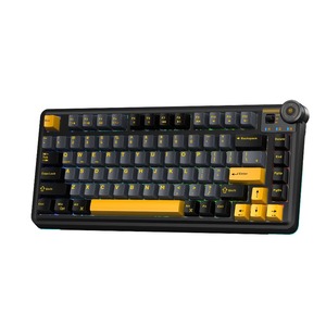 Клавиатура компьютерная AULA AU75 Black-Dark Blue-Orange