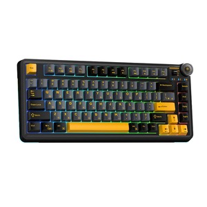 Клавиатура компьютерная AULA AU75 Black-Dark Blue-Orange