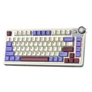 Клавиатура компьютерная AULA AU75 Beige-Purple-Red