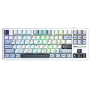 Клавиатура компьютерная AULA F87 3in1 (BT, 2.4 GHz, Wired) Blue-White-Purple