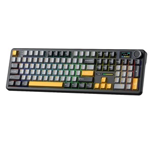 Клавиатура компьютерная AULA F108 Pro Gray-Orange-Deep Gray