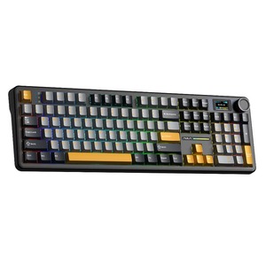 Клавиатура компьютерная AULA F108 Pro Gray-Orange-Deep Gray