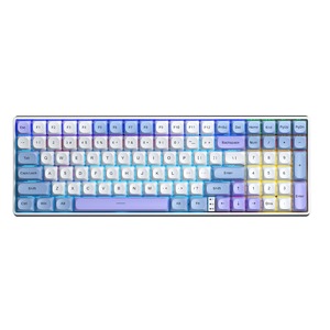 Клавиатура компьютерная AULA S100Pro Blue-White-Dark Purple