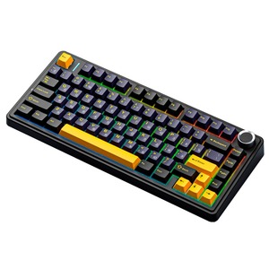 Клавиатура компьютерная AULA F75 Black-Dark Blue-Orange Light Green Switches