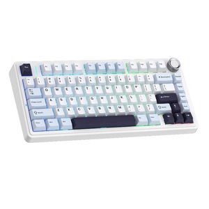 Клавиатура компьютерная AULA F75 White-Blue-Dark Purple Blue Switches