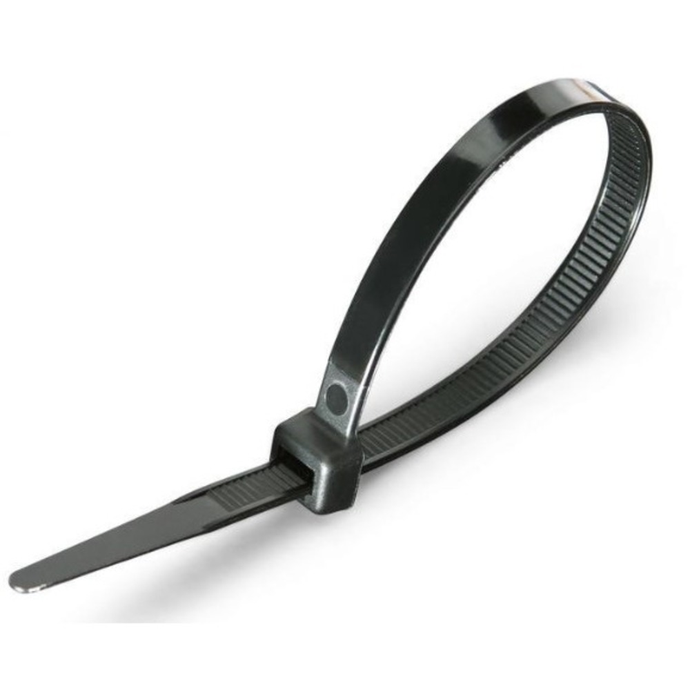 Хомут нейлоновый (кабельная стяжка) Rexant 07-0301 черный 3.6х300мм (100 штук)