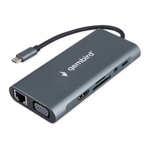Док-станция Type-C Gembird UHB-D4