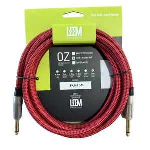 Кабель аудио Jack - Jack Leem FAS-3 RD/BK 3.0m