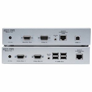 Передача по витой паре KVM (VGA, USB, PS/2, RS-232 и аудио) Gefen EXT-CAT5-1000