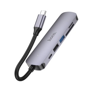 Док-станция Type-C hoco 6931474769336 HB28 алюминий