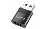 Переходник USB - USB hoco 6931474762009 UA17 черный