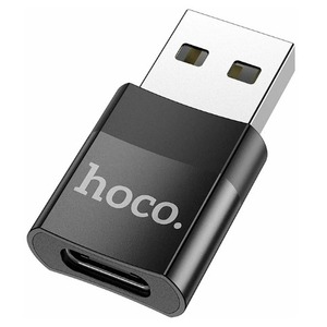 Переходник USB - USB hoco 6931474762009 UA17 черный