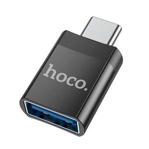 Переходник USB - USB hoco 6931474762016 UA17 черный