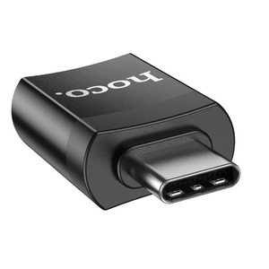 Переходник USB - USB hoco 6931474762016 UA17 черный