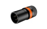 Разъем XLR Roxtone LX3M-Black/Orange