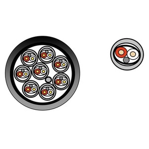 Кабель мультикор в нарезку BELDEN 70034.00250 Black