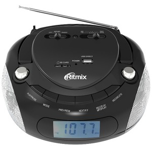 Музыкальный центр Ritmix RBB-030BT black-silver