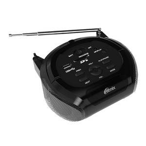 Музыкальный центр Ritmix RBB-100BT black-silver