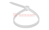 Хомут нейлоновый (кабельная стяжка) Rexant 07-0120 белый 2.5 х 120мм (100 штук)