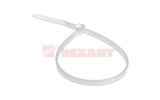 Хомут нейлоновый (кабельная стяжка) Rexant 07-0200-4 белый 3.0 х 200мм (100 штук)