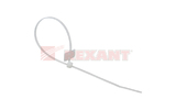 Хомут нейлоновый (кабельная стяжка) Rexant 07-0206 белый  200мм (100 штук)