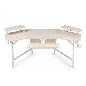 Стол для компьютера с подставкой под клавиатуру Eureka ERK-AED-E70MW