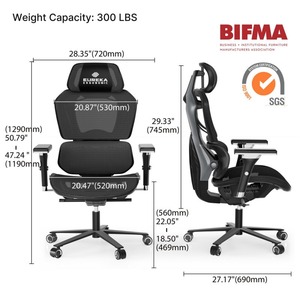 Эргономичное компьютерное кресло Eureka ERK-GC05-GY